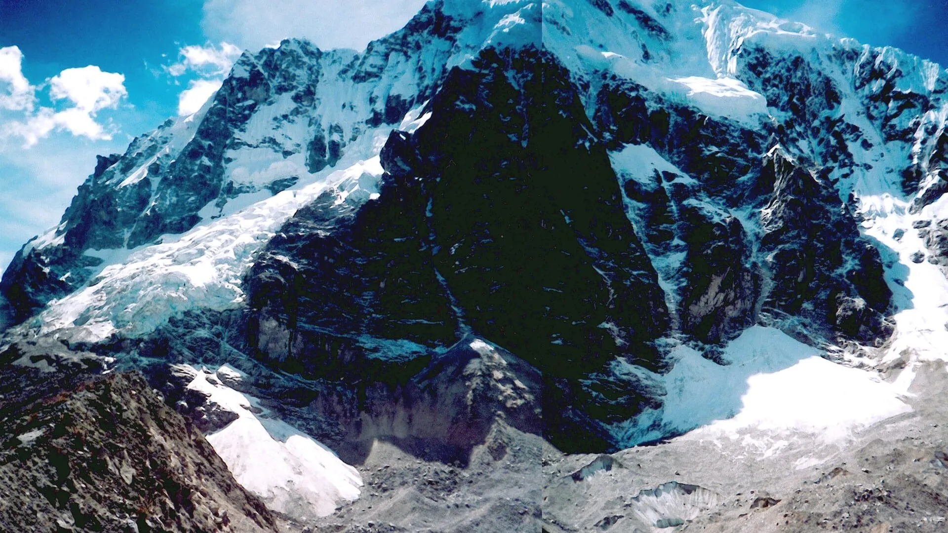 Nevado Salkantay visto desde el sendero de altura